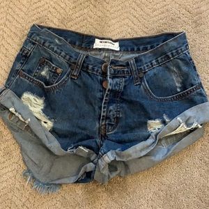 One Teaspoon Denim Shorts